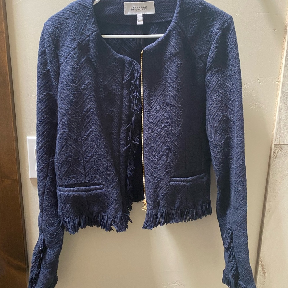 Navy blue Derek Lam 10 Crosby blazer